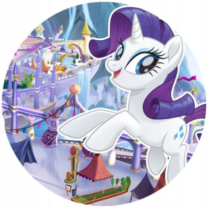 Opłatek Na Tort 20cm My Little Pony Twój Napis