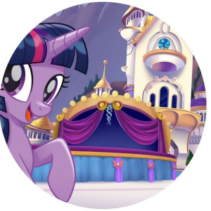 Opłatek Na Tort 20cm My Little Pony Twój Napis
