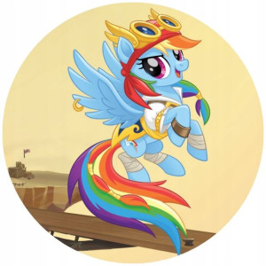Opłatek Na Tort 20cm My Little Pony Twój Napis