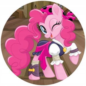 Opłatek Na Tort 20cm My Little Pony Twój Napis