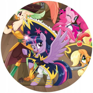 Opłatek Na Tort 20cm My Little Pony Twój Napis