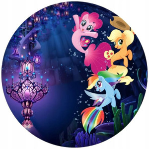 Opłatek Na Tort 20cm My Little Pony Twój Napis