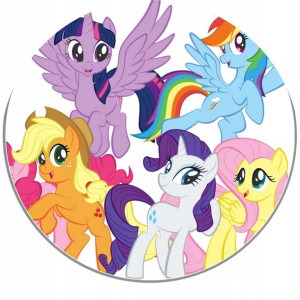 Opłatek Na Tort 20cm My Little Pony Twój Napis