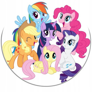 Opłatek Na Tort 20cm My Little Pony Twój Napis