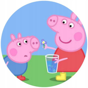 Opłatek Na Tort 20cm Świnka Peppa Twój Napis Pig