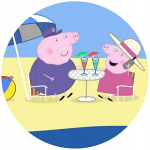 Opłatek Na Tort 20cm Świnka Peppa Twój Napis Pig