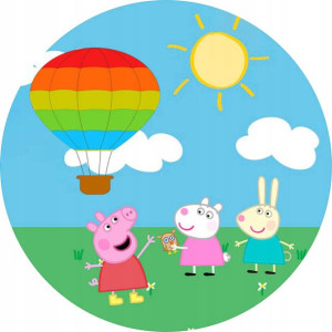 Opłatek Na Tort 20cm Świnka Peppa Twój Napis Pig