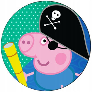 Opłatek Na Tort 20cm Świnka Peppa Twój Napis Pig