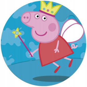 Opłatek Na Tort 20cm Świnka Peppa Twój Napis Pig