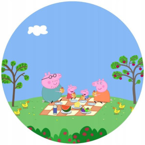 Opłatek Na Tort 20cm Świnka Peppa Twój Napis Pig