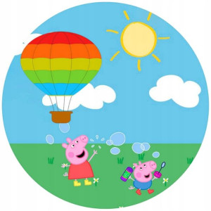 Opłatek Na Tort 20cm Świnka Peppa Twój Napis Pig