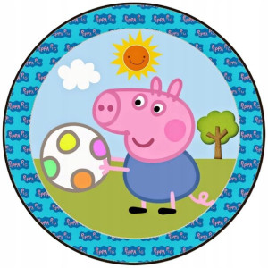Opłatek Na Tort 20cm Świnka Peppa Twój Napis Pig