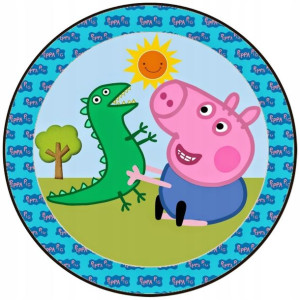 Opłatek Na Tort 20cm Świnka Peppa Twój Napis Pig