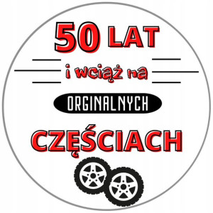 Opłatek Na Tort 20cm Urodzinowy Męski Twój Napis