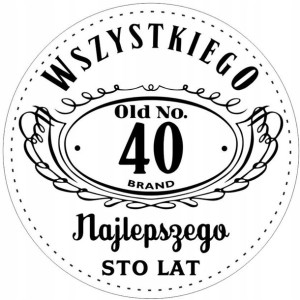 Opłatek Na Tort 20cm Urodzinowy Męski Twój Napis