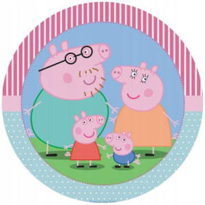 Opłatek Na Tort 20cm Świnka Peppa Twój Napis Pig