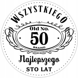 Opłatek Na Tort 20cm Urodzinowy Męski Twój Napis