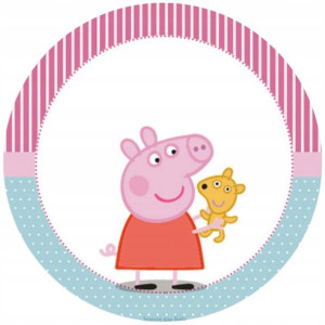 Opłatek Na Tort 20cm Świnka Peppa Twój Napis Pig