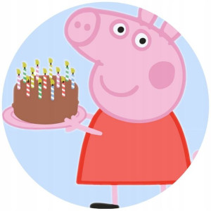 Opłatek Na Tort 20cm Świnka Peppa Twój Napis Pig