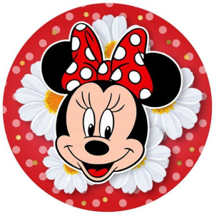 Opłatek Na Tort 20cm Myszka Minnie Twój Napis Imię