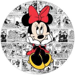 Opłatek Na Tort 20cm Myszka Minnie Twój Napis Imię