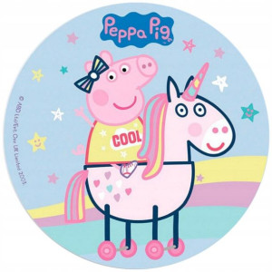 Opłatek Na Tort 20cm Świnka Peppa Twój Napis Pig