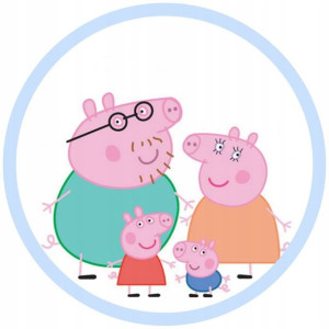 Opłatek Na Tort 20cm Świnka Peppa Twój Napis Pig