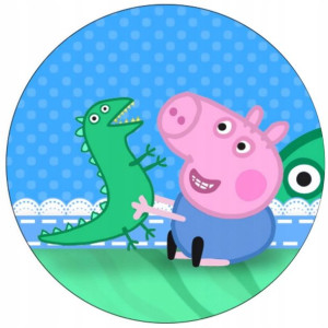 Opłatek Na Tort 20cm Świnka Peppa Twój Napis Pig