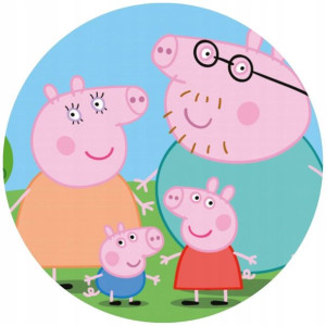Opłatek Na Tort 20cm Świnka Peppa Twój Napis Pig