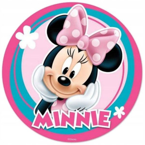 Opłatek Na Tort 20cm Myszka Minnie Twój Napis Imię