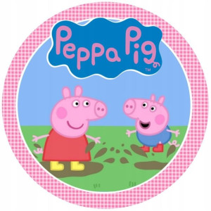 Opłatek Na Tort 20cm Świnka Peppa Twój Napis Pig