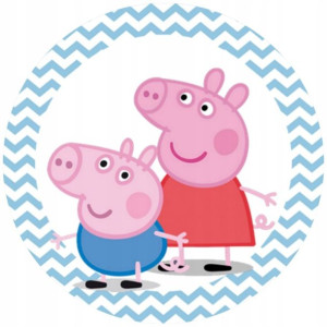 Opłatek Na Tort 20cm Świnka Peppa Twój Napis Pig