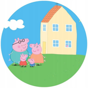 Opłatek Na Tort 20cm Świnka Peppa Twój Napis Pig