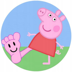 Opłatek Na Tort 20cm Świnka Peppa Twój Napis Pig