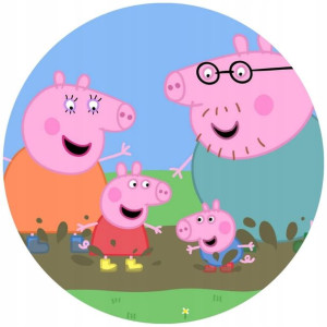 Opłatek Na Tort 20cm Świnka Peppa Twój Napis Pig