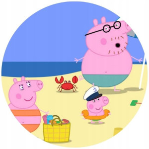 Opłatek Na Tort 20cm Świnka Peppa Twój Napis Pig