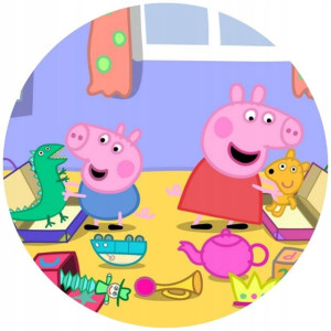 Opłatek Na Tort 20cm Świnka Peppa Twój Napis Pig