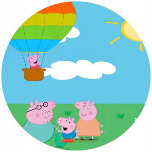 Opłatek Na Tort 20cm Świnka Peppa Twój Napis Pig