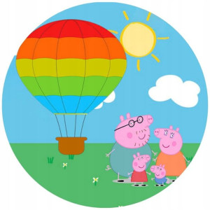 Opłatek Na Tort 20cm Świnka Peppa Twój Napis Pig