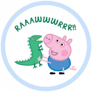 Opłatek Na Tort 20cm Świnka Peppa Twój Napis Pig