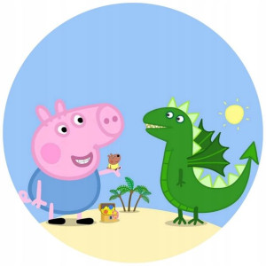 Opłatek Na Tort 20cm Świnka Peppa Twój Napis Pig
