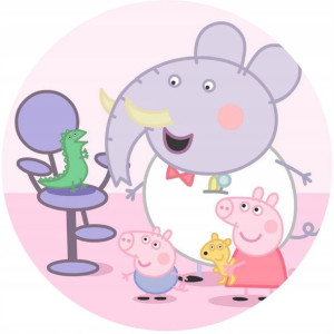 Opłatek Na Tort 20cm Świnka Peppa Twój Napis Pig