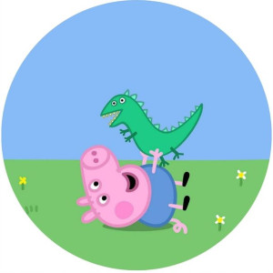 Opłatek Na Tort 20cm Świnka Peppa Twój Napis Pig