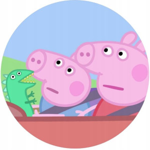 Opłatek Na Tort 20cm Świnka Peppa Twój Napis Pig
