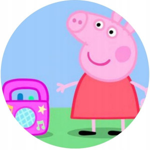 Opłatek Na Tort 20cm Świnka Peppa Twój Napis Pig