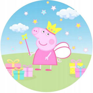 Opłatek Na Tort 20cm Świnka Peppa Twój Napis Pig