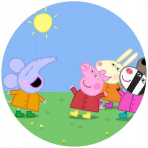 Opłatek Na Tort 20cm Świnka Peppa Twój Napis Pig
