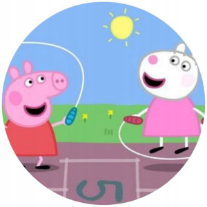 Opłatek Na Tort 20cm Świnka Peppa Twój Napis Pig