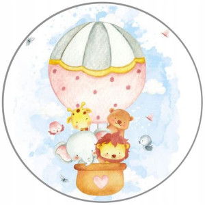 Opłatek Na Tort 20cm Lew Roczek Baby Twój Napis