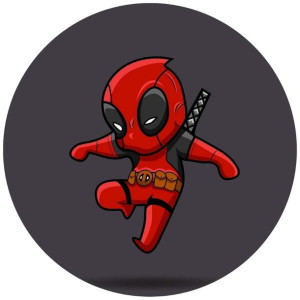 Opłatek Na Tort 20cm Deadpool Twój Napis Gratis
